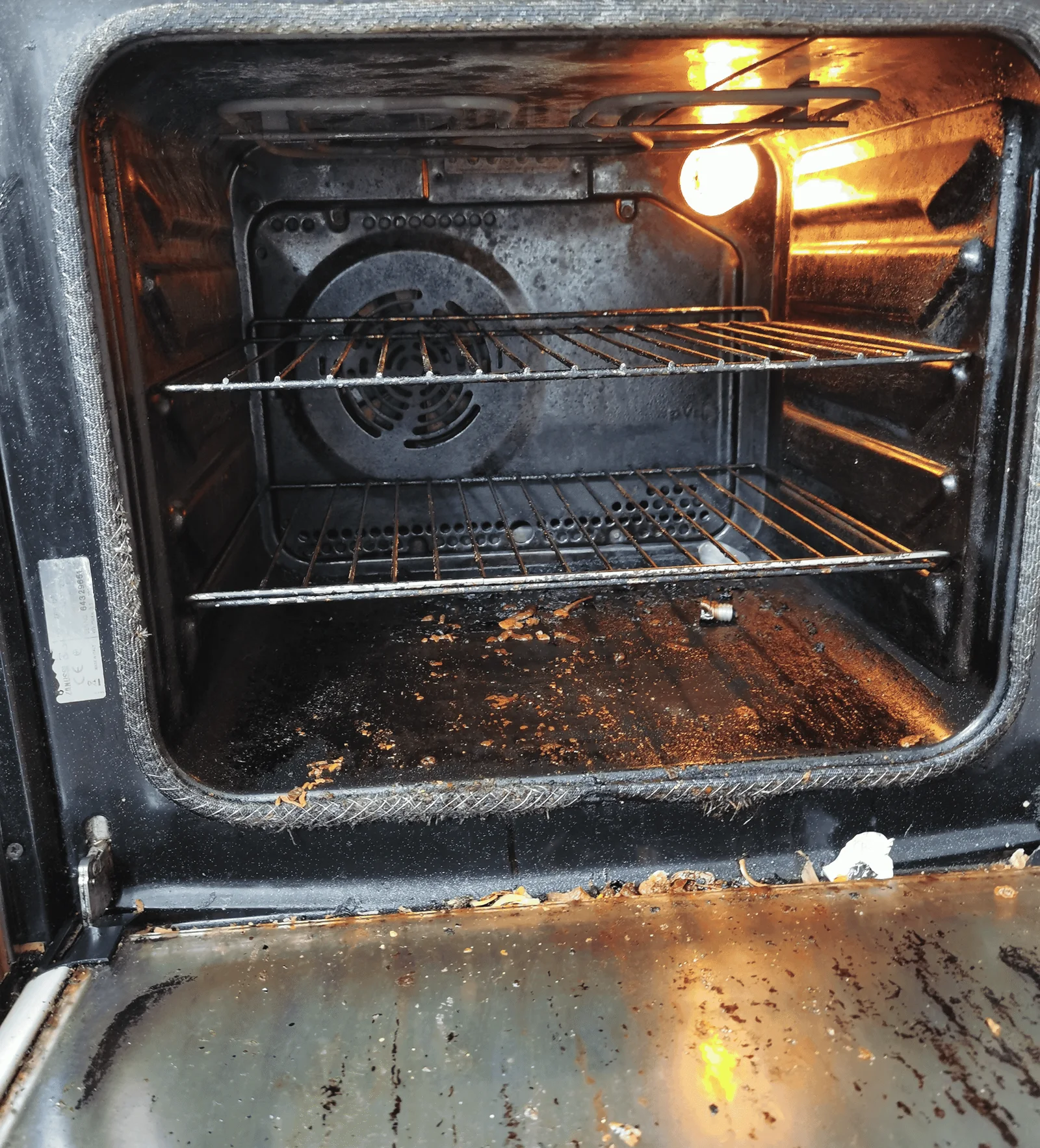 Before: Oven restoration example 3